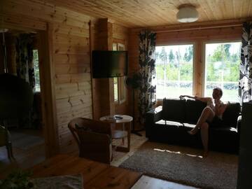 Фото номера Коттедж с 2 спальнями Дома для отпуска Cottage Kivitatti г. Сюсмя 19